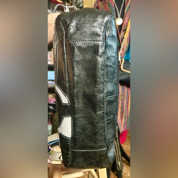 2011 Coach Frosted Black Patent Leather Inlaid Signature C EUC! - Picture 8 of 12